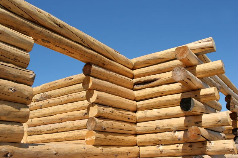 Close-up of Log Joints
